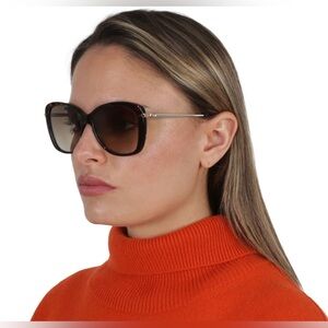 NWT LONGCHAMP 
Brown Gradient Butterfly Ladies Sunglasses